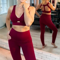 L.A.D.Y Legíny Flow vínové